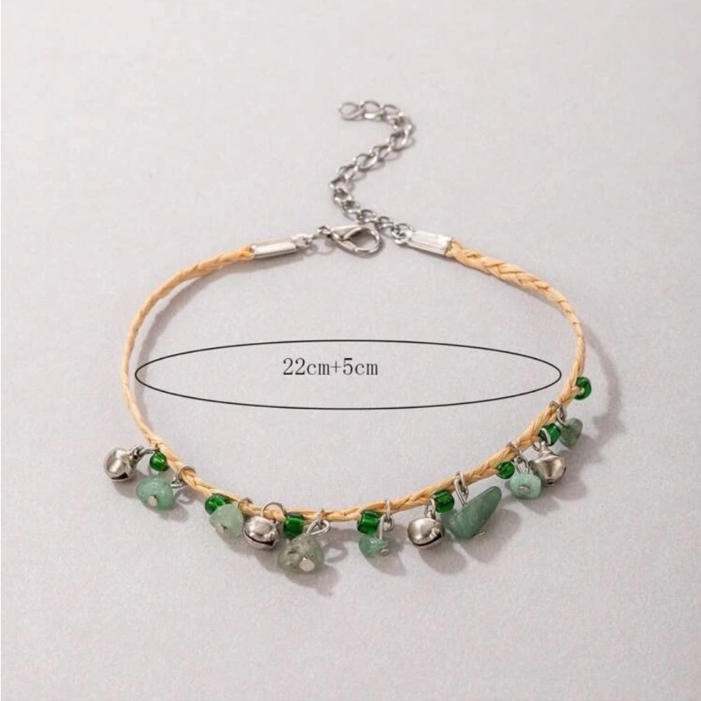 WOVEN ROPE ANKLE BRACELET - Picture 2 of 4